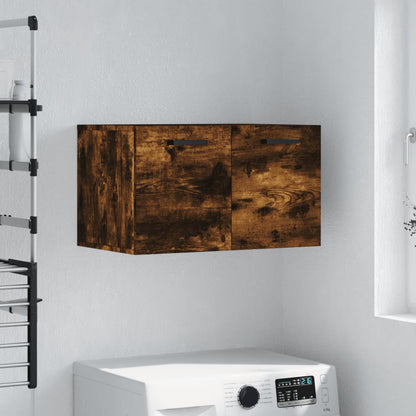 Wall Cabinet Smoked Oak 60x36.5x35 cm Engineered Wood