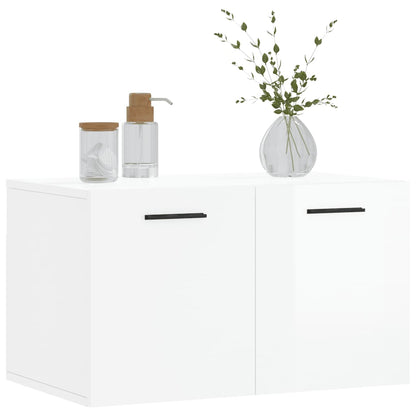 Wall Cabinet High Gloss White 60x36.5x35 cm Engineered Wood