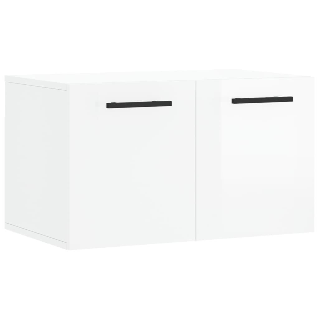 Wall Cabinet High Gloss White 60x36.5x35 cm Engineered Wood