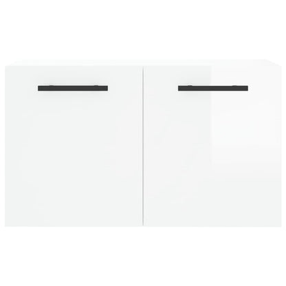 Wall Cabinet High Gloss White 60x36.5x35 cm Engineered Wood