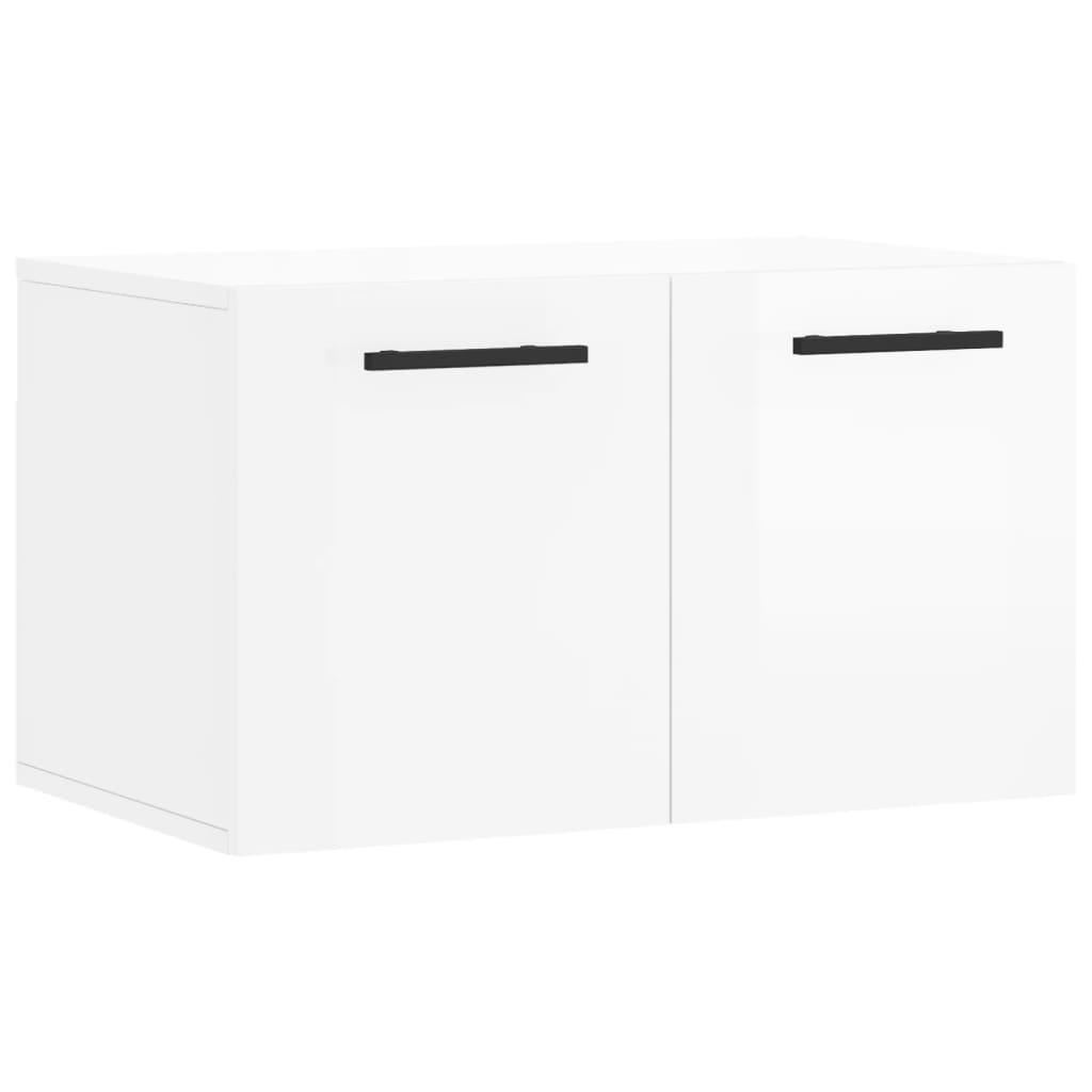 Wall Cabinet High Gloss White 60x36.5x35 cm Engineered Wood