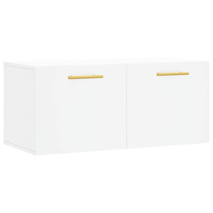 Wall Cabinet White 80x36.5x35 cm Engineered Wood