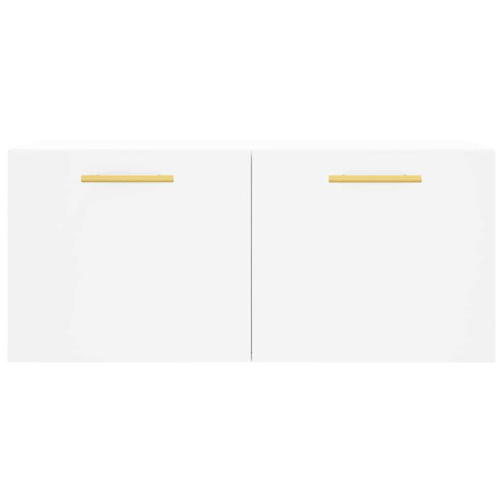 Wall Cabinet White 80x36.5x35 cm Engineered Wood