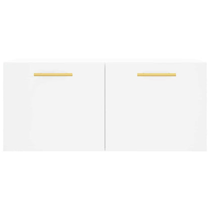 Wall Cabinet White 80x36.5x35 cm Engineered Wood