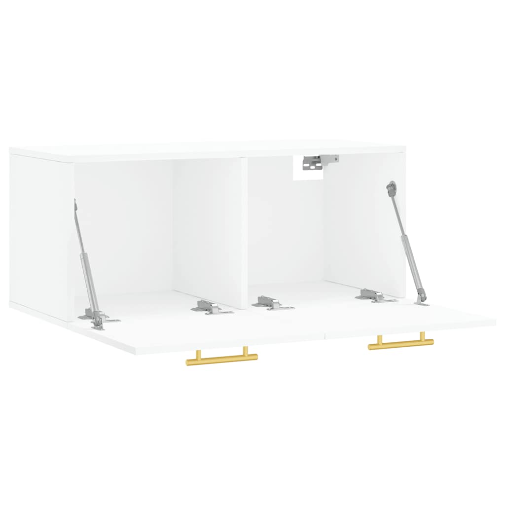 Wall Cabinet White 80x36.5x35 cm Engineered Wood