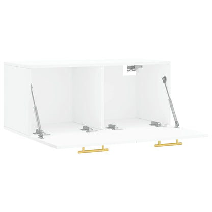 Wall Cabinet White 80x36.5x35 cm Engineered Wood