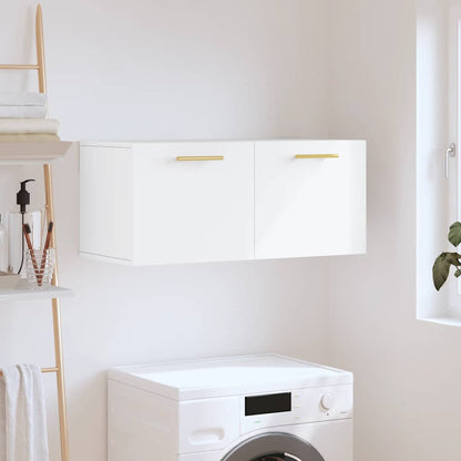 Wall Cabinet White 80x36.5x35 cm Engineered Wood
