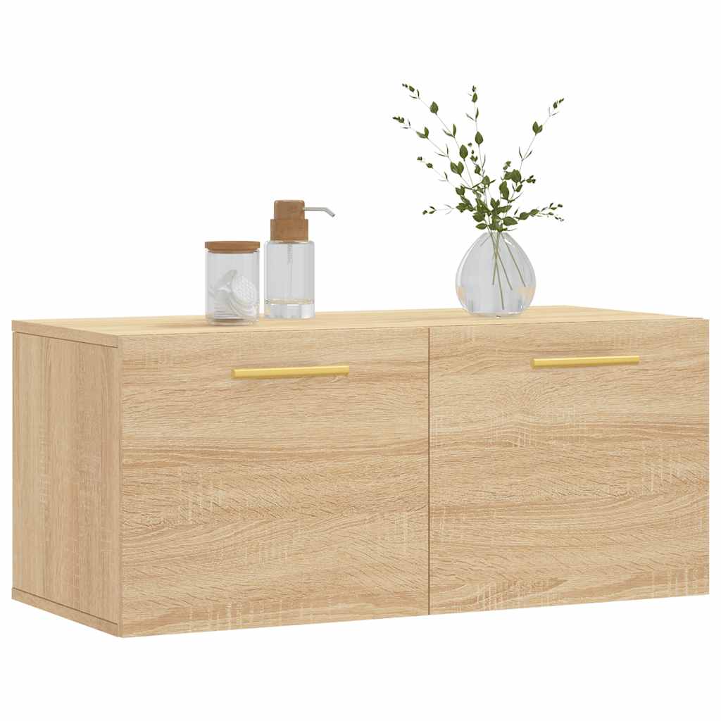 Wall Cabinet Sonoma Oak 80x36.5x35 cm Engineered Wood