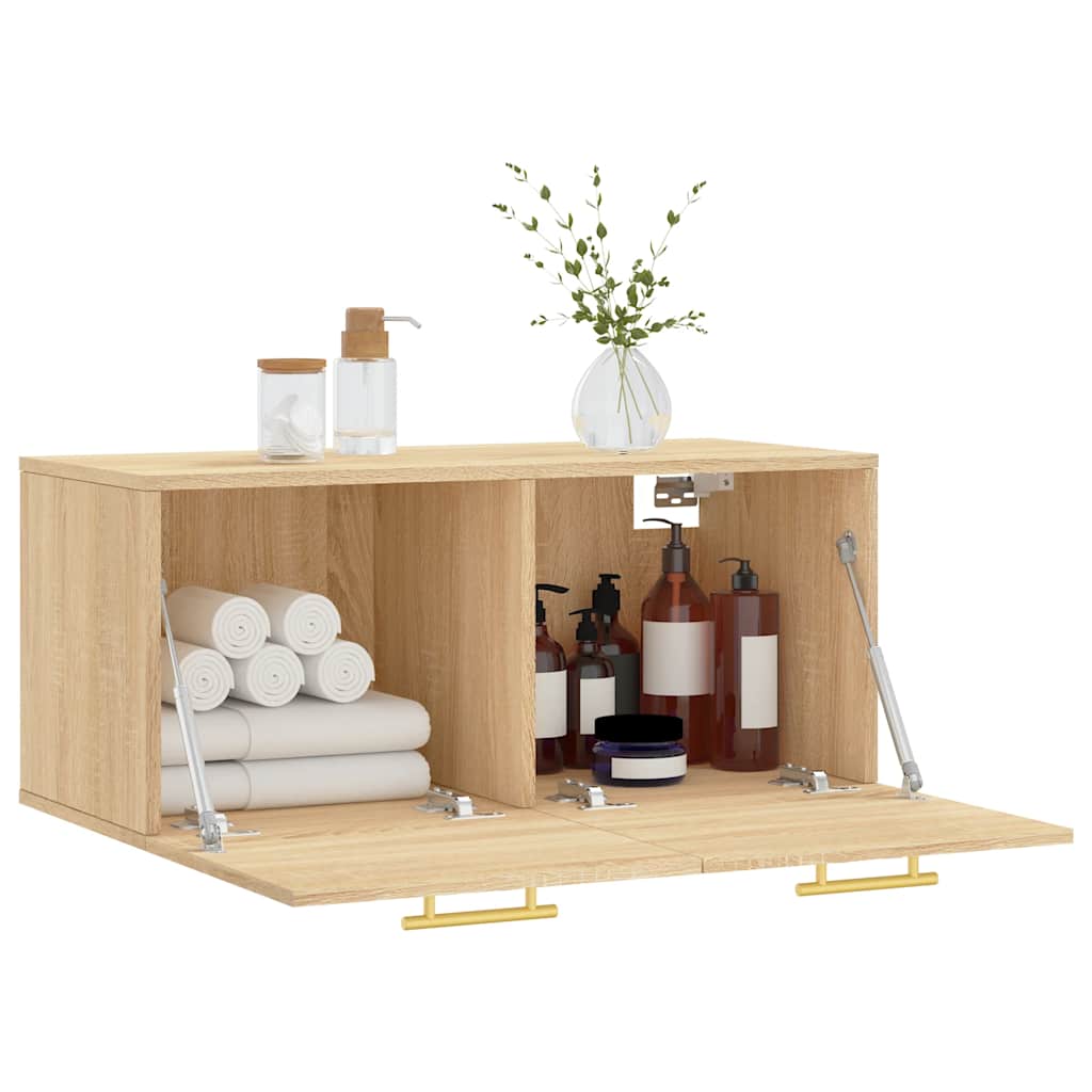 Wall Cabinet Sonoma Oak 80x36.5x35 cm Engineered Wood