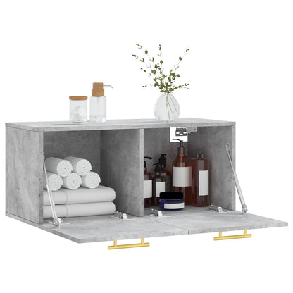 Wall Cabinet | Concrete grey | Engineered wood | Medium | Wall Cabinet