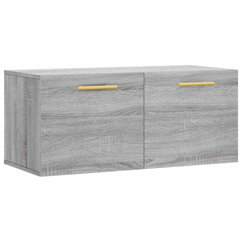 Wall Cabinet Grey Sonoma 80x36,5x35 cm Engineered Wood