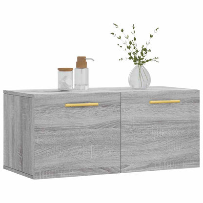 Wall Cabinet Grey Sonoma 80x36,5x35 cm Engineered Wood