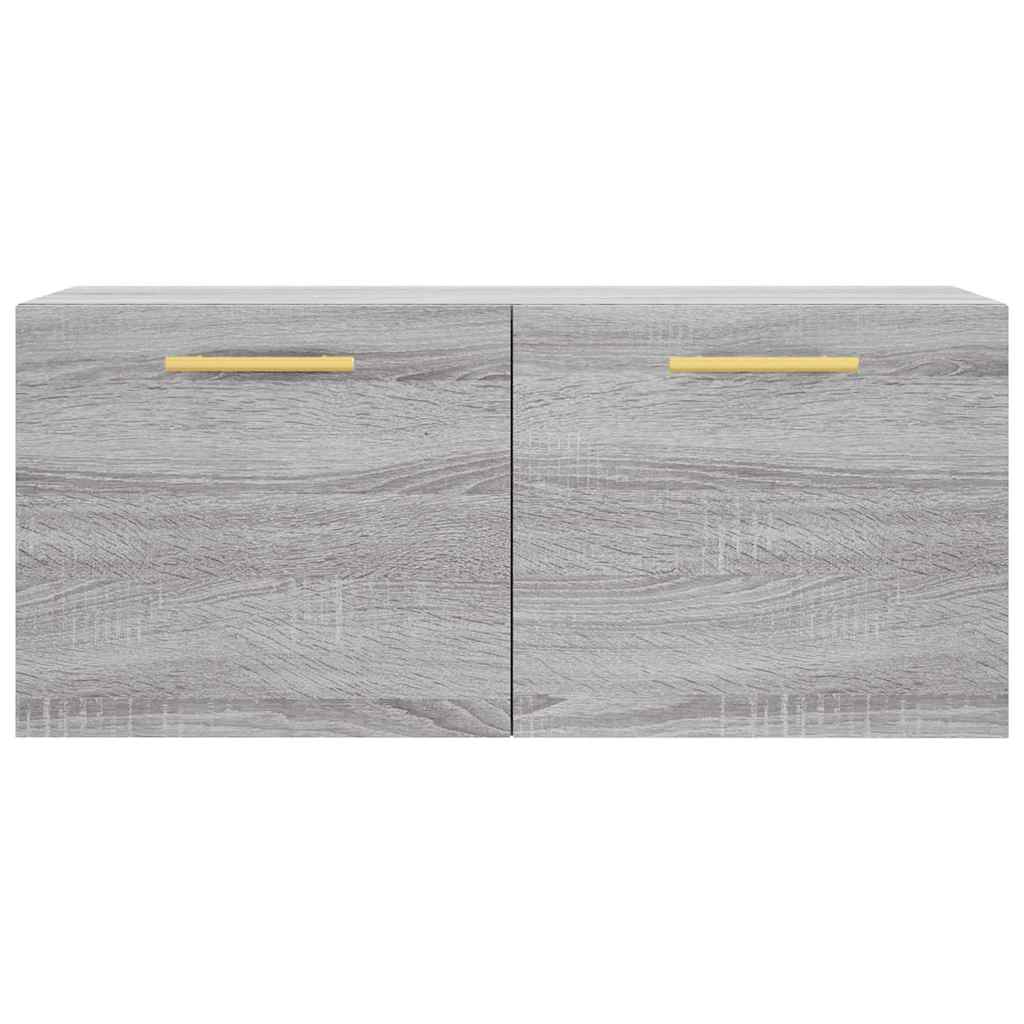 Wall Cabinet Grey Sonoma 80x36,5x35 cm Engineered Wood