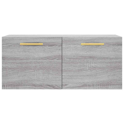 Wall Cabinet Grey Sonoma 80x36,5x35 cm Engineered Wood