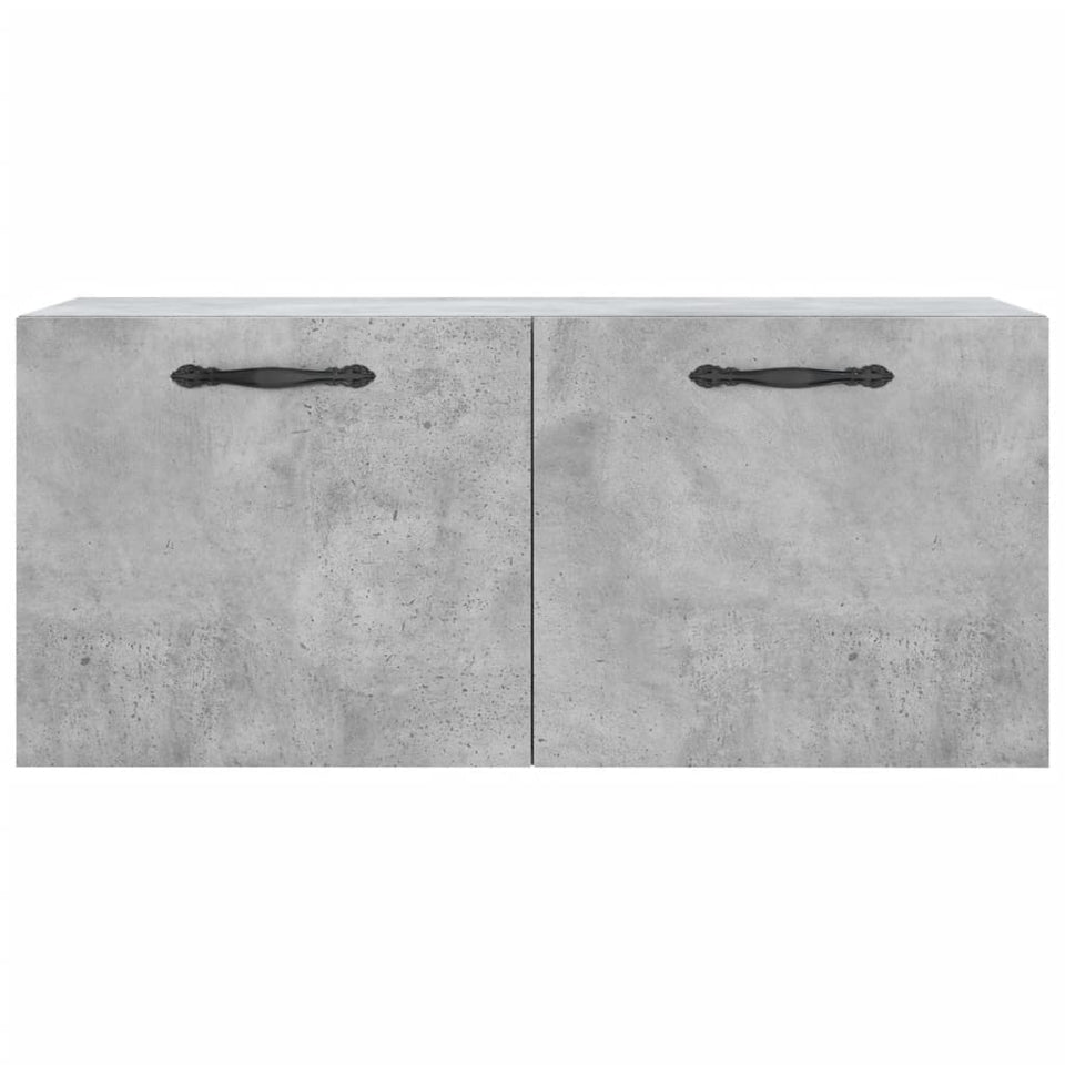 Wall Cabinet Concrete Grey 80x36.5x35 cm Engineered Wood