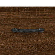 Wall Cabinet Brown Oak 80x36.5x35 cm Engineered Wood