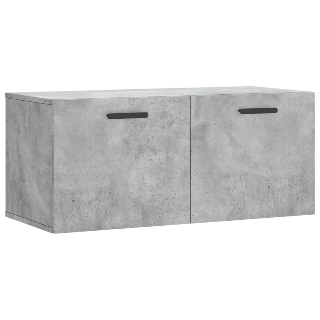 Wall Cabinet | Concrete Grey | Engineered Wood | 80x36.5x35 cm