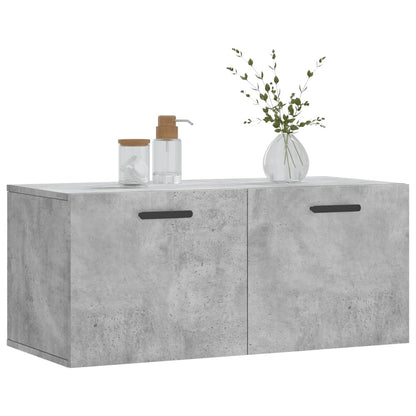Wall Cabinet | Concrete Grey | Engineered Wood | 80x36.5x35 cm