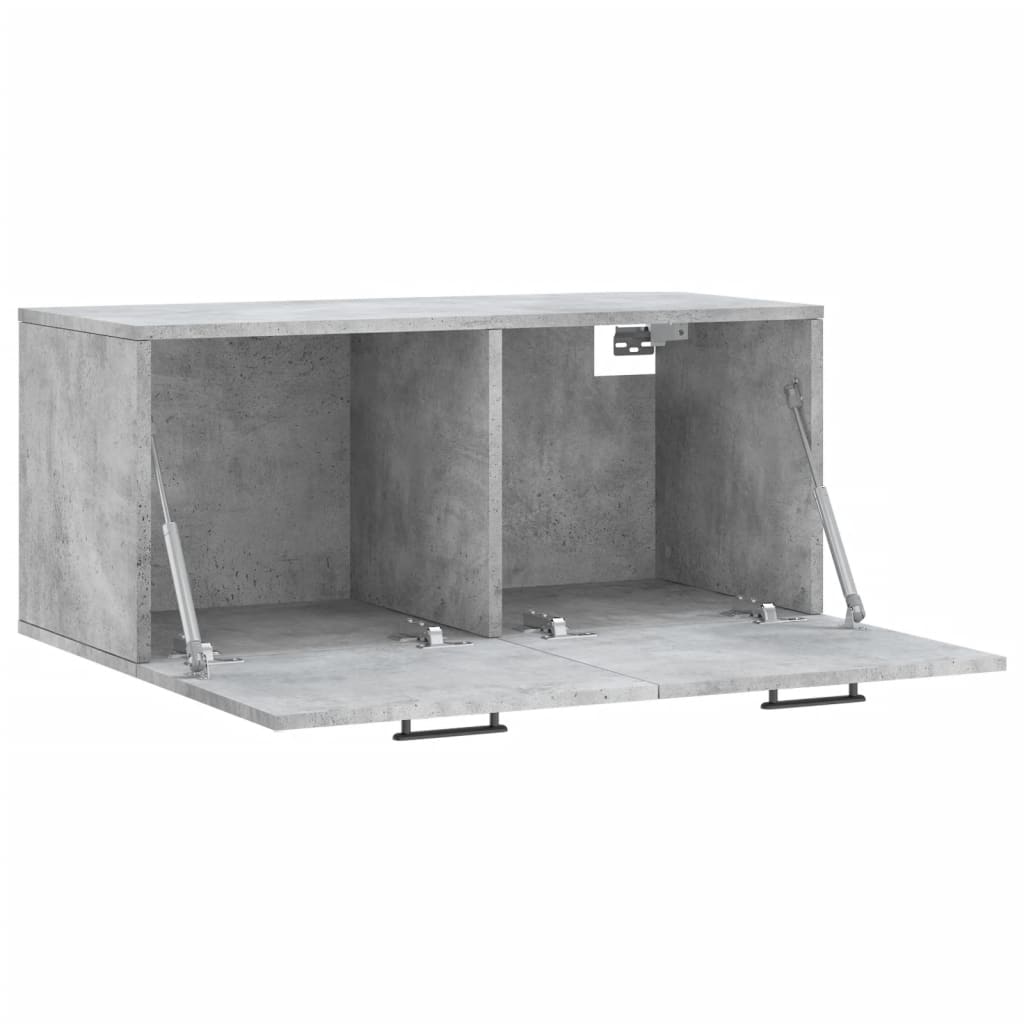 Wall Cabinet | Concrete Grey | Engineered Wood | 80x36.5x35 cm