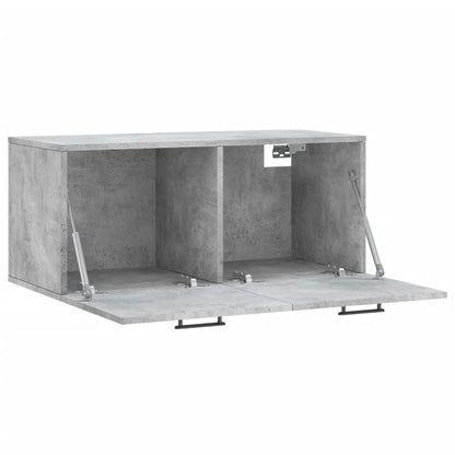 Wall Cabinet | Concrete Grey | Engineered Wood | 80x36.5x35 cm