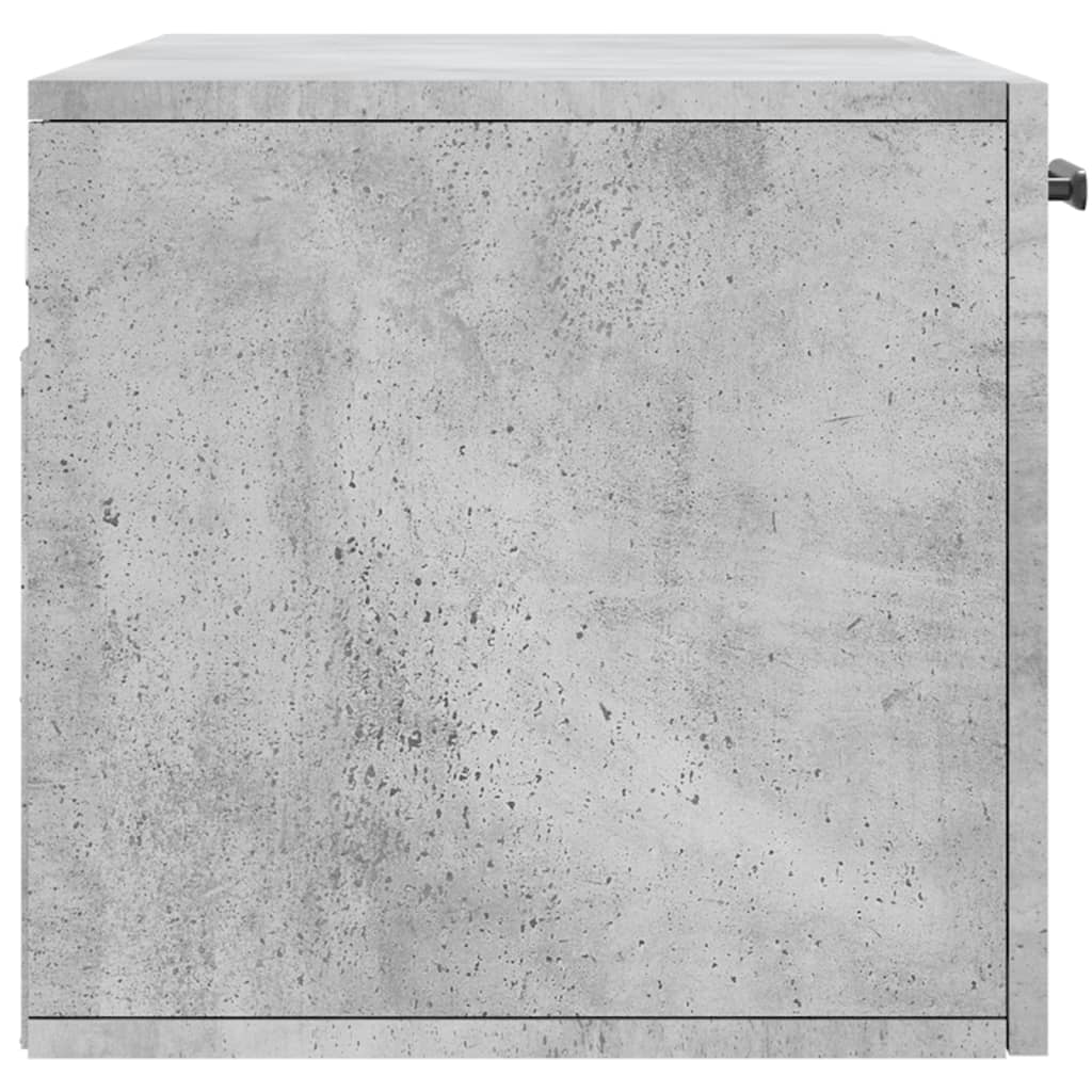 Wall Cabinet | Concrete Grey | Engineered Wood | 80x36.5x35 cm