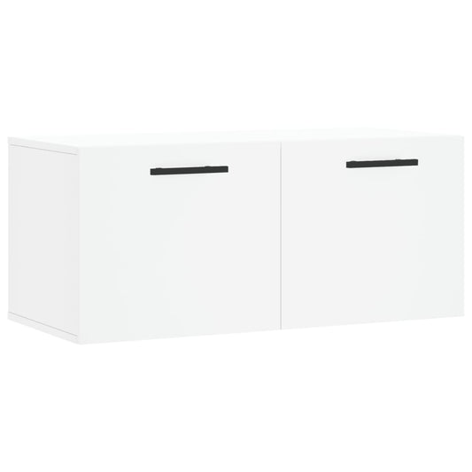 Wall Cabinet White 80x36.5x35 cm Engineered Wood
