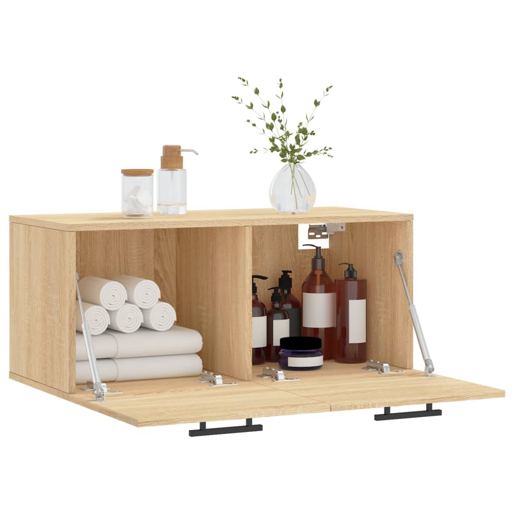 Wall Cabinet Sonoma Oak 80x36.5x35 cm Engineered Wood