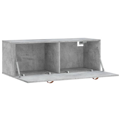 Wall Cabinet Concrete Grey 100x36,5x35 cm Engineered Wood