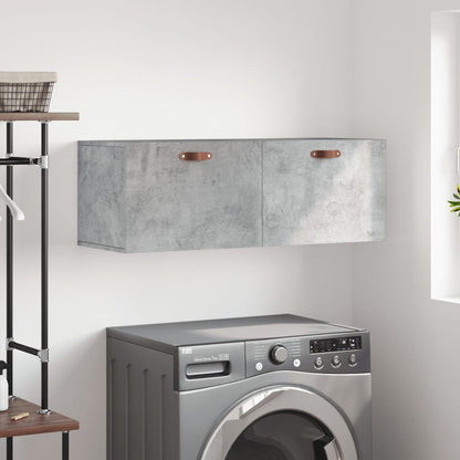 Wall Cabinet Concrete Grey 100x36,5x35 cm Engineered Wood