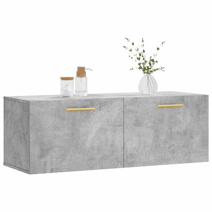 Wall Cabinet Concrete Grey 100x36.5x35 cm Engineered Wood