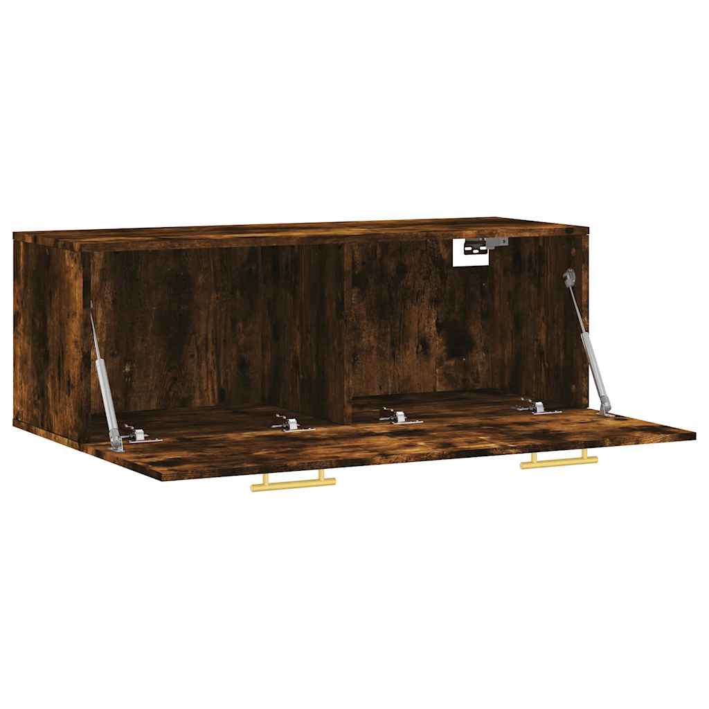 Wall Cabinet | Smoked oak | Engineered wood | Wall Cabinet | Rectangular