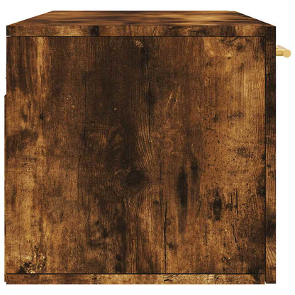Wall Cabinet | Smoked oak | Engineered wood | Wall Cabinet | Rectangular