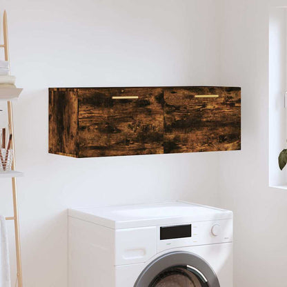 Wall Cabinet | Smoked oak | Engineered wood | Wall Cabinet | Rectangular