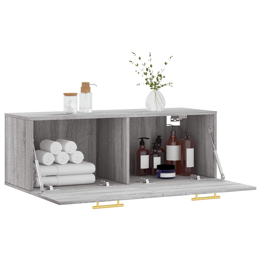 Wall Cabinet | Grey Sonoma | Engineered wood | Medium | Wall Cabinet