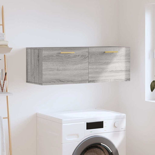 Wall Cabinet Grey Sonoma 100x36.5x35 cm Engineered Wood