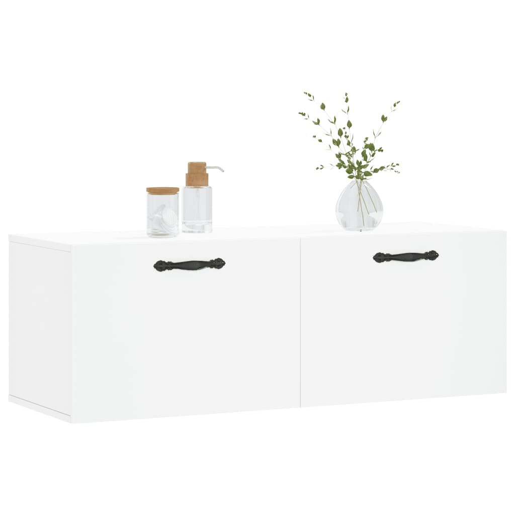 Wall Cabinet White 100x36,5x35 cm Engineered Wood