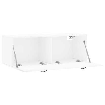 Wall Cabinet White 100x36,5x35 cm Engineered Wood