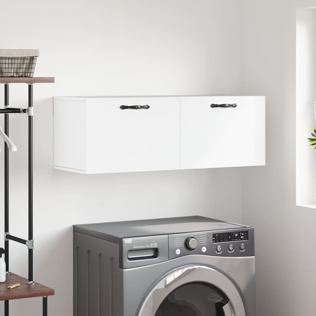Wall Cabinet White 100x36,5x35 cm Engineered Wood