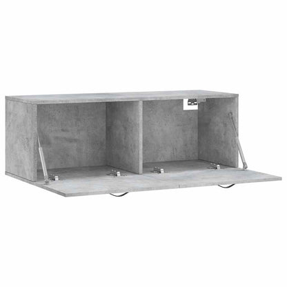 Wall Cabinet Concrete Grey 100x36,5x35 cm Engineered Wood