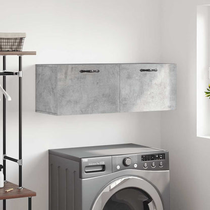 Wall Cabinet Concrete Grey 100x36,5x35 cm Engineered Wood