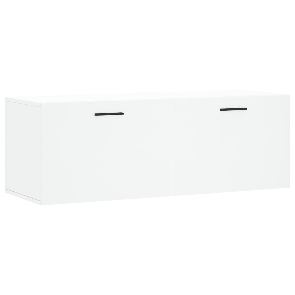 Wall Cabinet White 100x36,5x35 cm Engineered Wood
