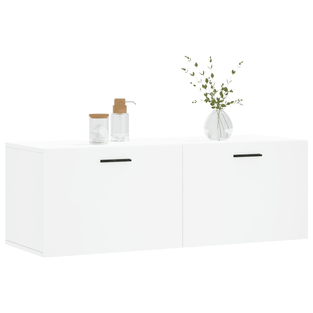 Wall Cabinet White 100x36,5x35 cm Engineered Wood
