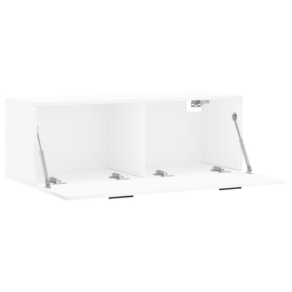 Wall Cabinet White 100x36,5x35 cm Engineered Wood