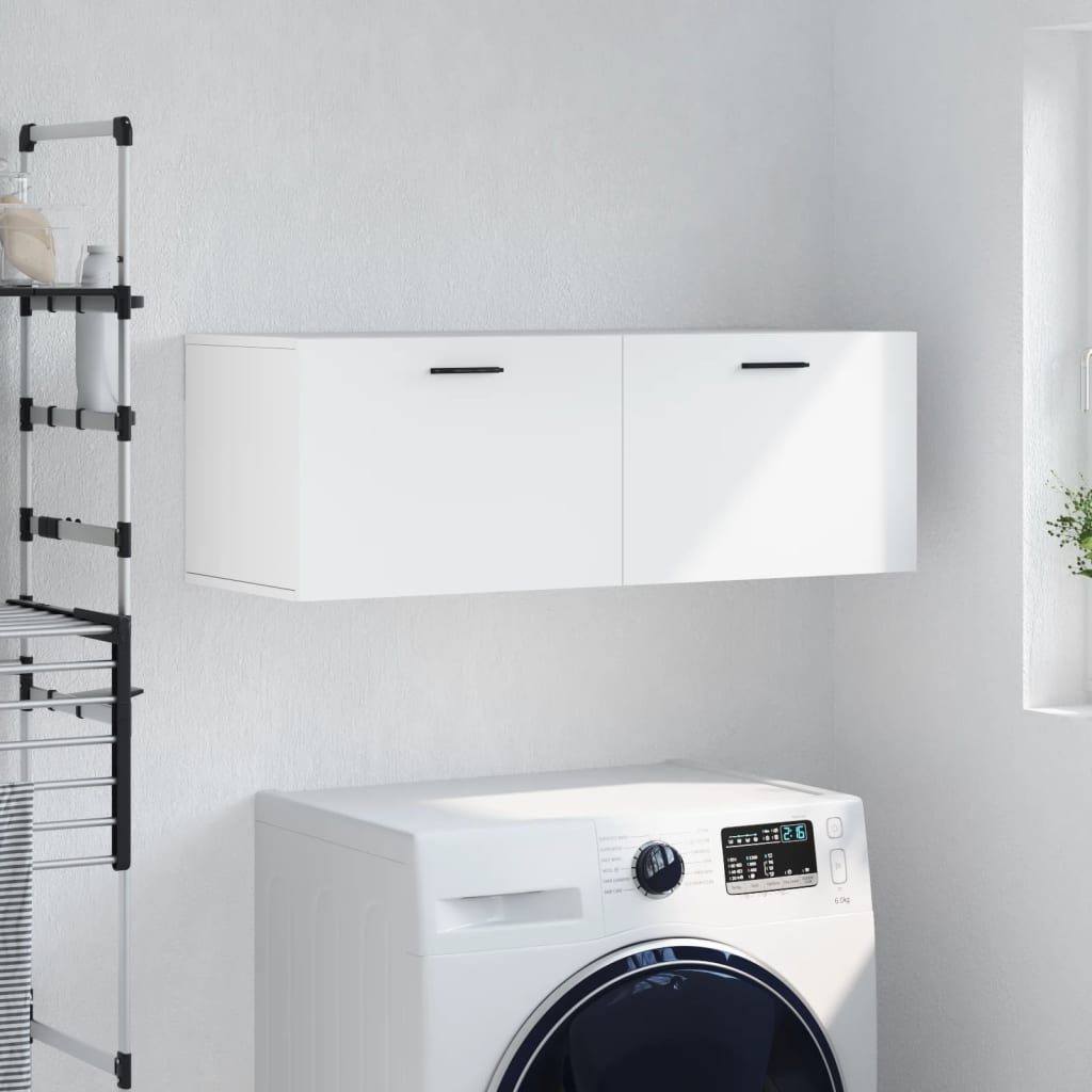 Wall Cabinet White 100x36,5x35 cm Engineered Wood