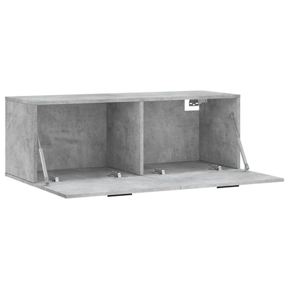 Wall Cabinet Concrete Grey 100x36,5x35 cm Engineered Wood