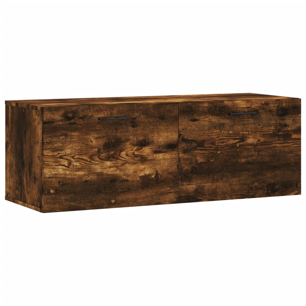 Wall Cabinet Smoked Oak 100x36,5x35 cm Engineered Wood