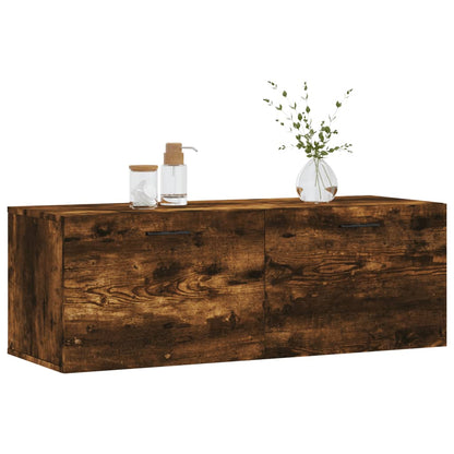 Wall Cabinet Smoked Oak 100x36,5x35 cm Engineered Wood