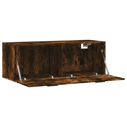 Wall Cabinet Smoked Oak 100x36,5x35 cm Engineered Wood