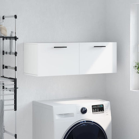 Wall Cabinet White 100x36.5x35 cm Engineered Wood