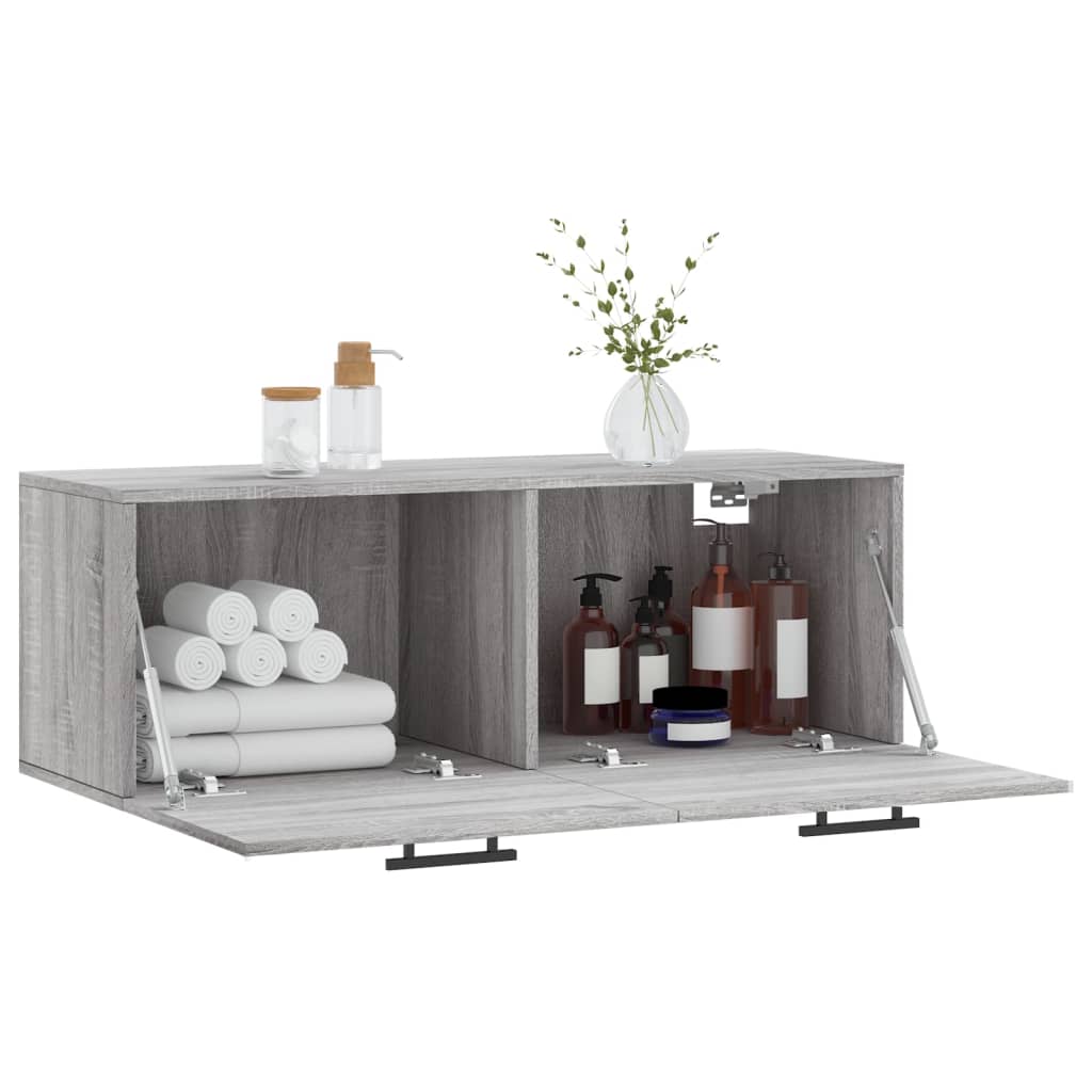 Wall Cabinet Grey Sonoma 100x36.5x35 cm Engineered Wood